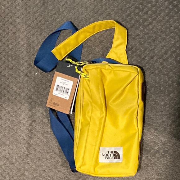 The North Face Bags Nwt The North Face Field Bag Gold Blue Poshmark